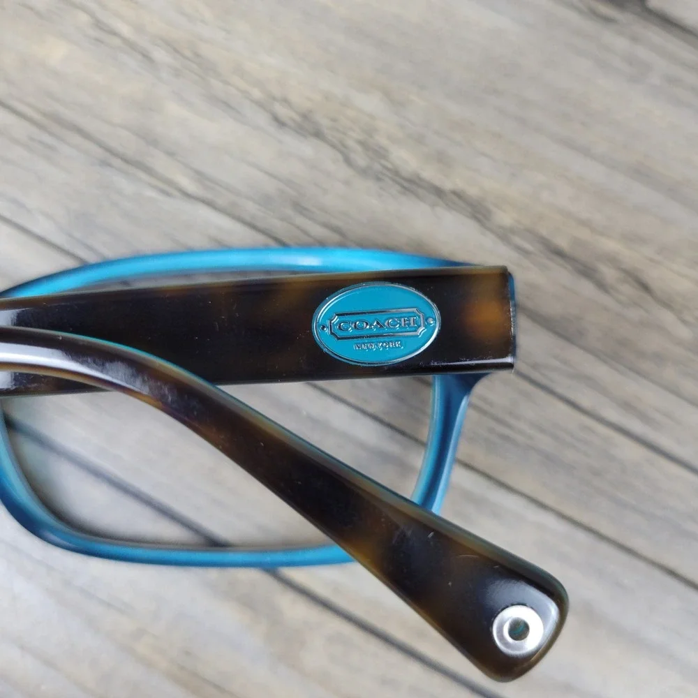 Coach Eyeglasses Frames HC 6040 Brooklyn 5116 Dark Tortoise Teal Women 52-16